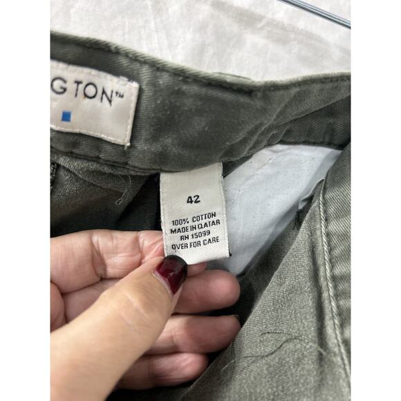 Covington Mens Green Olive Drab Cargo Shorts Size 42 Gorpcore - Picture 7 of 16